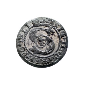 M04063 Szeląg 1599 rok Polska (Ryga) Zygmunt III Waza (piękny)
