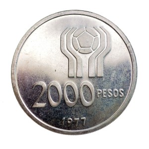 M05002 2000 Pesos 1977 (78) rok Argentyna (Piłka Nożna)