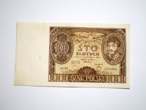 B1413 100 Złotych 1934 rok Polska seria BD 