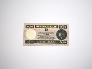 B1427 Bon Towarowy 10 Centów 1979 rok Pewex 