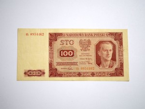 B1449 100 Złotych 1948 rok Polska seria EL