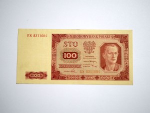 B1453 100 Złotych 1948 rok Polska, seria EN