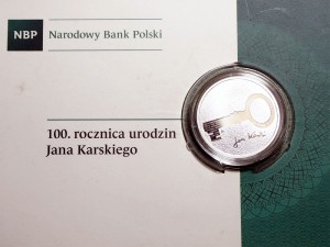ZP505 10 Złotych 2014 rok Polska Jan Karski 