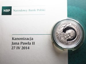 ZP506 10 Złotych 2014 rok Polska Kanonizacja Jana Pawła II