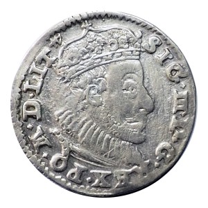 P0670 Trojak (3 gr) 1590 rok Polska Olkusz Z. III Waza (RR)