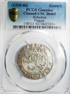 P0672 Grosz Wacław II Czeski ok. 1300 roku Polska / Czechy Praga 