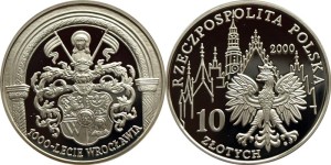 SN0122 10 złotych 2000 1000 lat Wrocławia