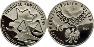 SN0129 10 złotych 2001 Trybunał Konstytucyjny
