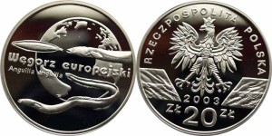 SN0071 20 złotych 2003 Węgorz