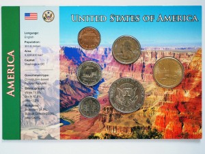 9543NS Set menniczy USA 6 monet różne roczniki