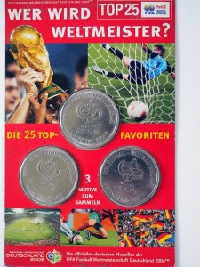 9550NS Medal FIFA Niemcy 2006, 3 sztuki, blister
