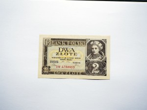 B0221 2 Złote 1936 rok seria DW