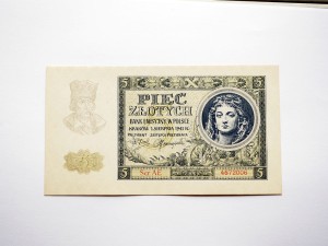 B0229 5 Złotych 1941 rok seria AE