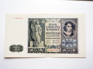 B0230 50 Złotych 1941 rok seria C