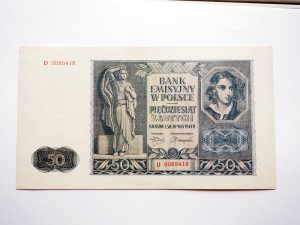B0231 50 Złotych 1941 rok seria D