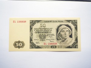 B0242 50 Złotych 1948 rok seria EL