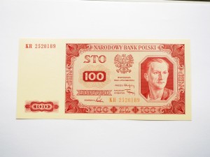 B0243 100 Złotych 1948 rok seria KR