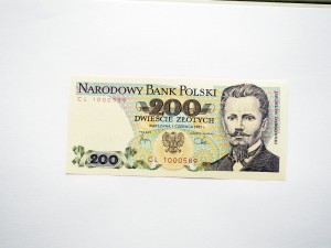 B0264 200 Złotych 1982 rok seria CL Dąbrowski