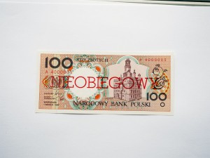 B0310 100 Złotych 1990 rok seria A nieobiegowy