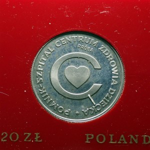 M00981 20 Złotych 1979 rok Polska Centrum Zdrowia Dziecka próba