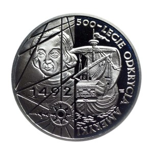 M00091 200000 Złotych 1992 rok Polska Odkrycie Ameryki