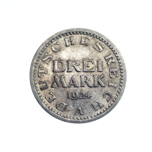M00672 3 Marki 1924 rok (A) Niemcy