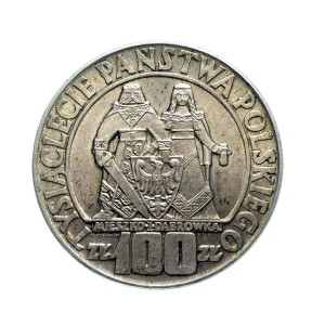 M01916 100 Złotych 1966 rok Polska Mieszko i Dąbrówka