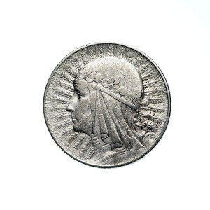 M01922 5 Złotych 1934 rok Polska Głowa Kobiety