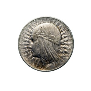 M01950 5 Złotych 1933 rok Polska Głowa Kobiety