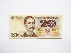 B0655 20 Złotych 1982 rok Traugutt seria A