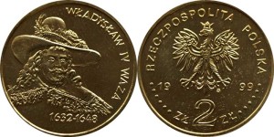 SN0232 2 złote 1999 Władysław IV Waza