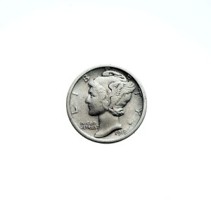 M02106 1 Dime 1918 rok USA Mercury