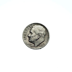 M02107 1 Dime 1952 rok (D) USA Roosevelt