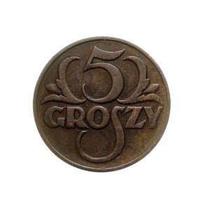 M02121 5 Groszy 1930 rok Polska II RP