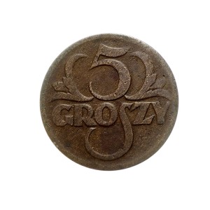 M02122 5 Groszy 1928 rok Polska II RP