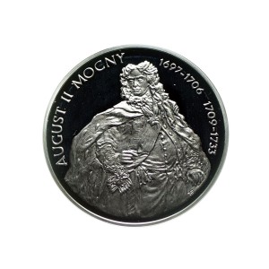 M02136 10 Złotych 2005 rok Polska August II Mocny półpostać