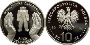 SN0109 10 złotych 1998 Deklaracja Praw Człowieka