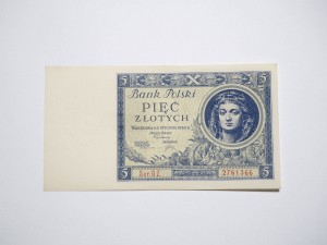 B0749 Złotych 1930 rok Polska seria DZ