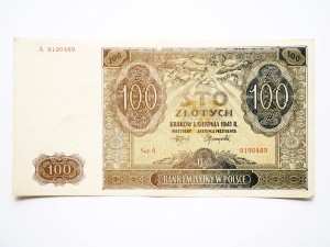 B0163 100 Złotych 1941 rok seria A