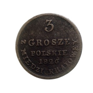 P0147 3 Grosze Polskie 1826 rok Królestwo Polskie