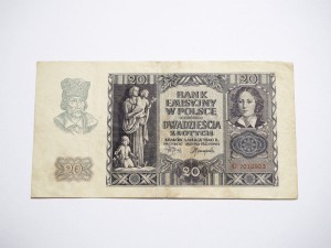 B0765 20 Złotych 1940 rok Polska seria G