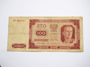 B0803 100 Złotych 1948 rok seria FF