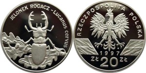 SN0055 20 złotych 1997 Jelonek Rogacz