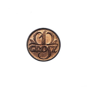 8966NS 1 Grosz 1939 rok Polska menniczy