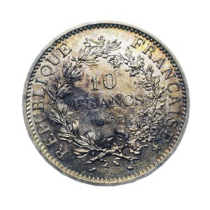 9151NS 10 Franków 1967 rok Francja Herkules