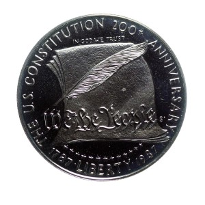 9047NS 1 Dolar 1987 rok USA 200 Rocznica Konstytucji
