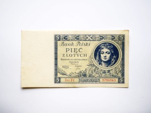 B0202 5 Złotych 1930 rok seria DV
