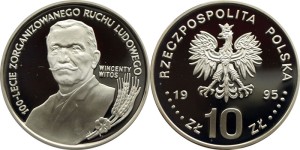 SN0093 10 złotych 1995 W. Witos