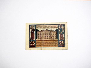 B0892 25 Fenigów 1922 rok Rothenburg Niemcy notgeld