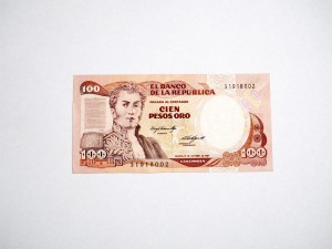 B0995 100 Pesos 1984 rok Kolumbia